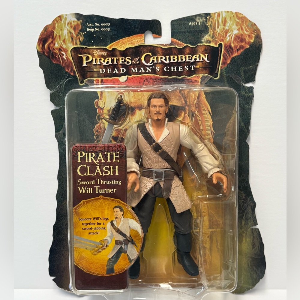 Disney Pirates of The Caribbean Dead Man's Chest Will Turner Figure 2006